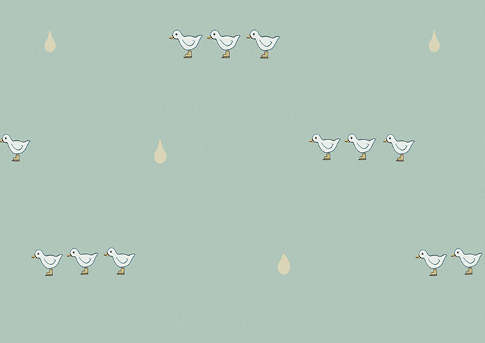 Puddle Down, Mummy Duck Egg - Roman Blind - Image 7